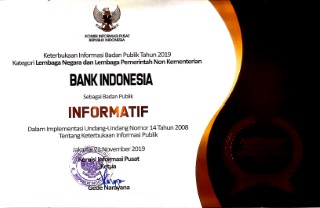 Awards for Information Disclosure by a Public Institution in 2019