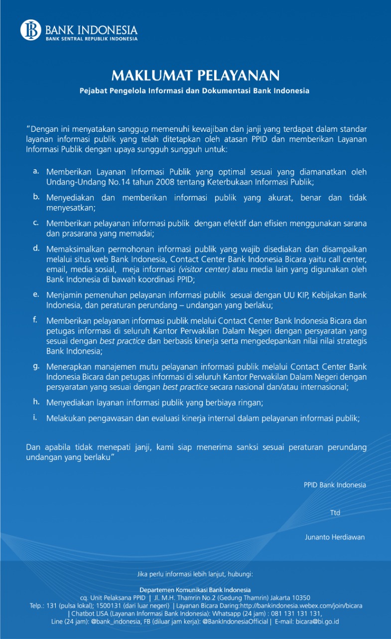 Nomor telepon bank indonesia